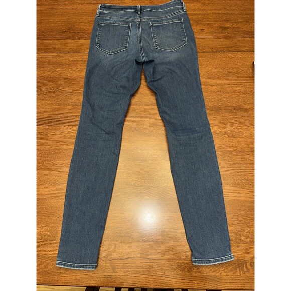 Athleta Size 10T Sculptek Skinny Whiskered Jeans Women's Blue Stretch Denim - Picture 8 of 11